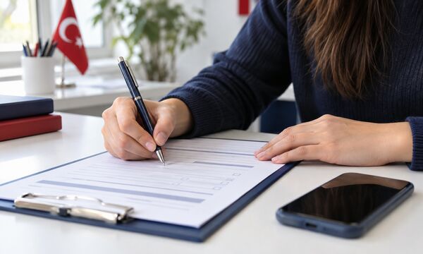 Online İngilizce seviye testi çözen öğrenci